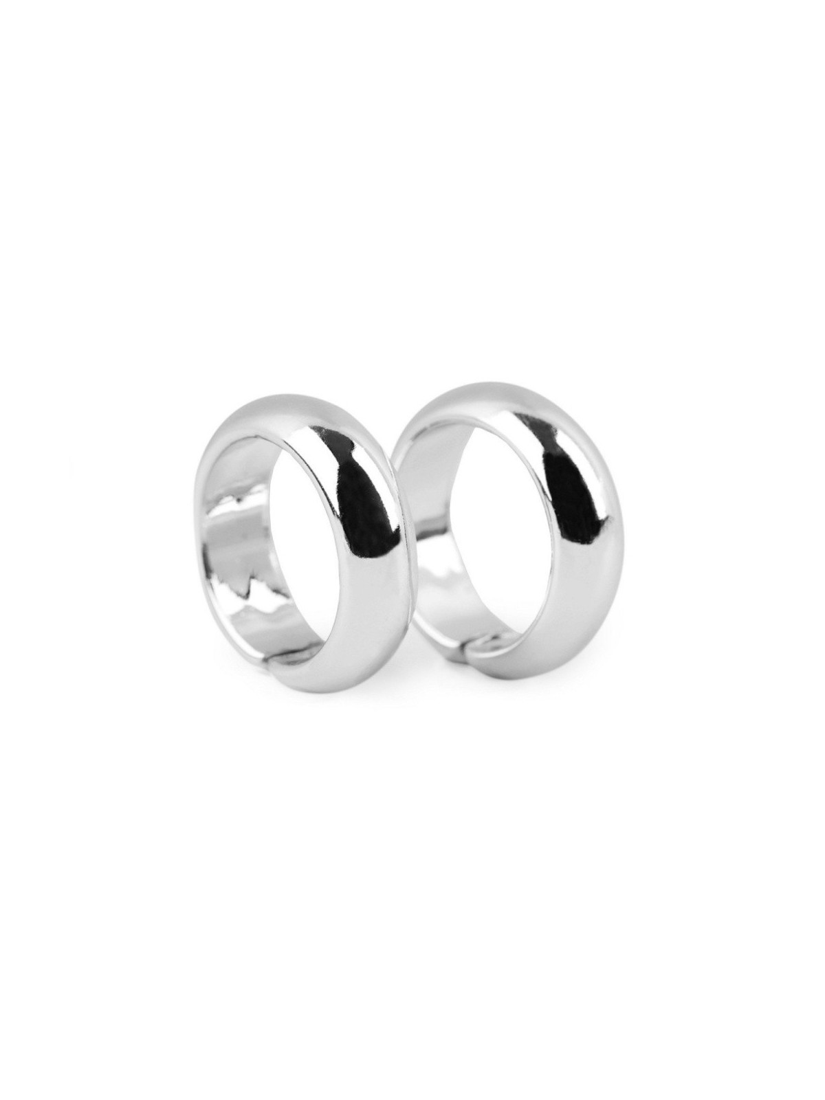 Decorative wedding rings silver - 2pcs - same size