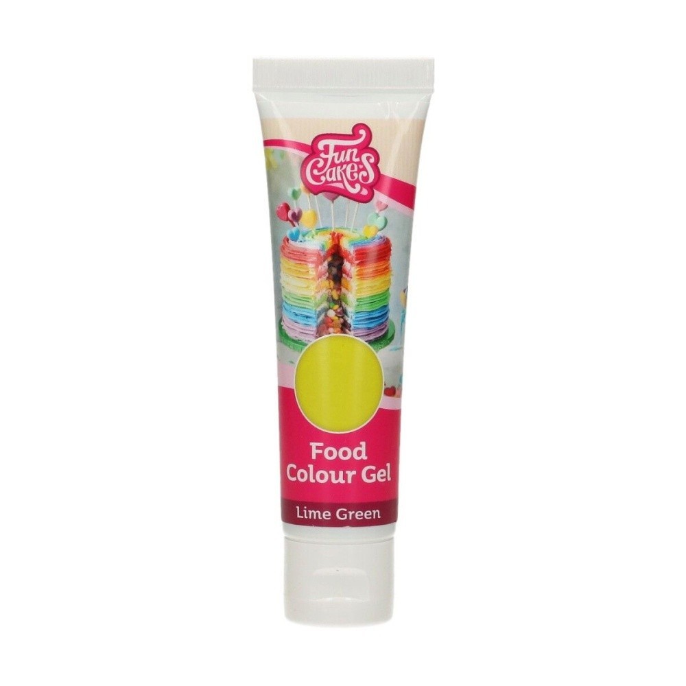 FunCakes edible funcolours gel -  Lime Green 30g