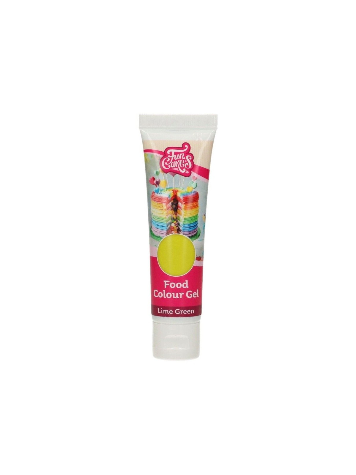 FunCakes edible funcolours gel -  Lime Green 30g