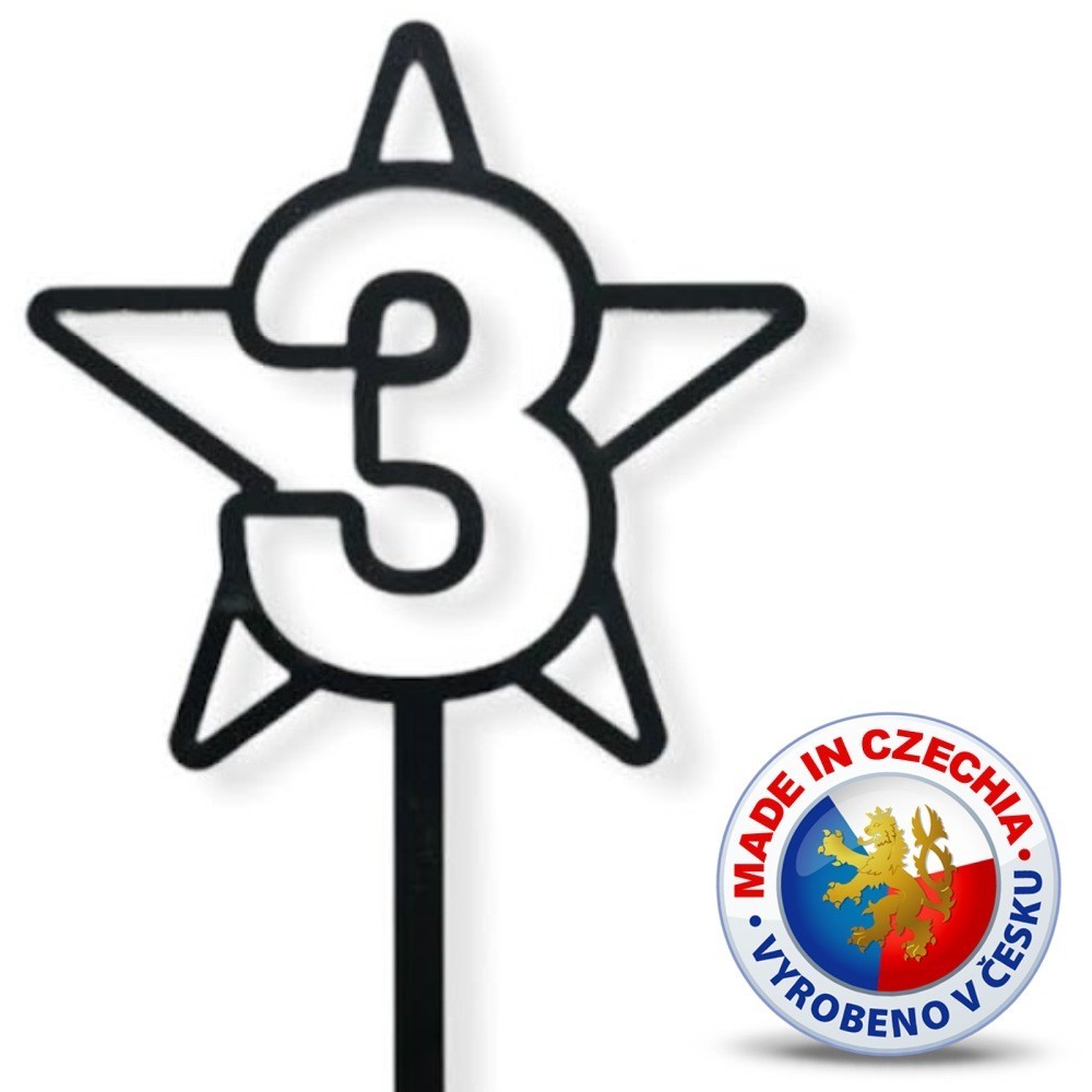 Cake topper - Star No.3