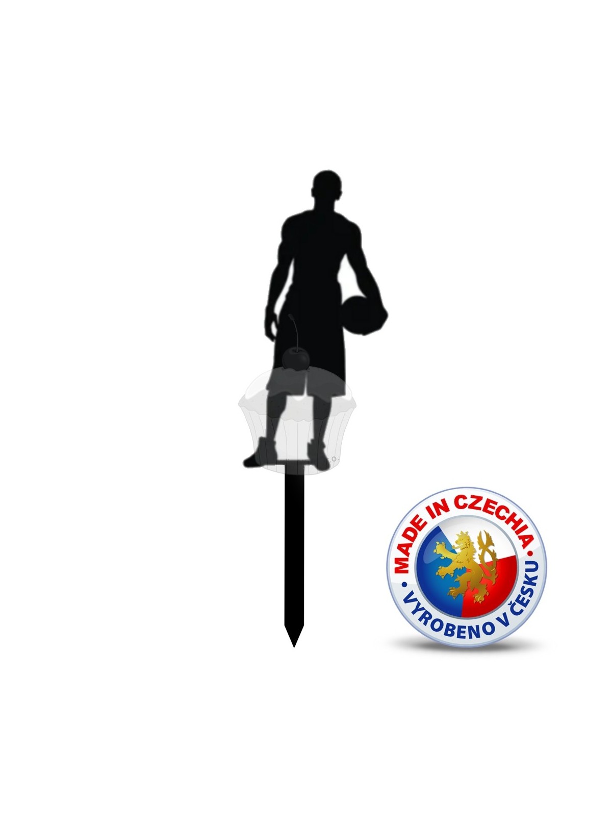 Ein durchbohren in den Kuchen - Basketballspieler.