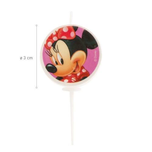 Decor - cake candle - Mickey and Friends - 5pcs - ø3cm