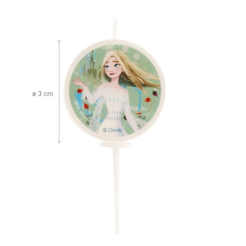 Decor - cake candle - Frozen II - 5 pieces - ø3cm