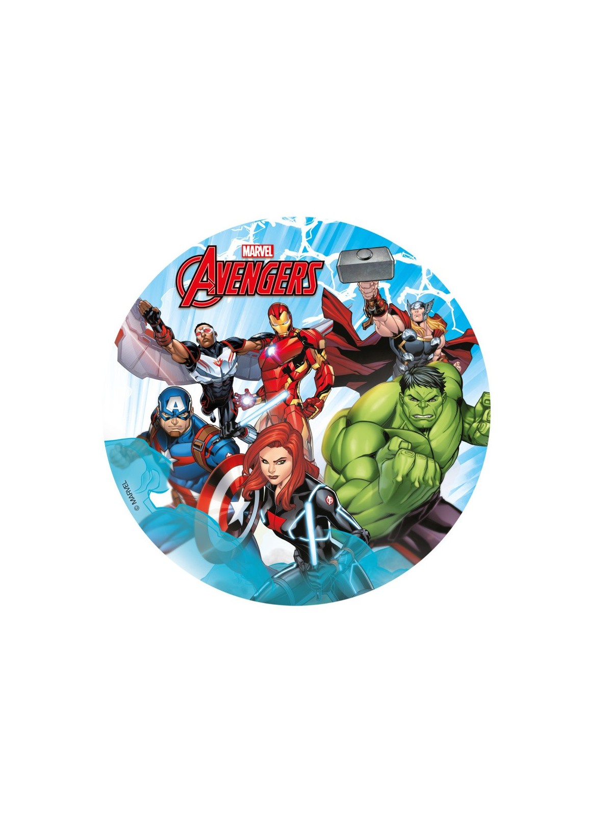 Dekora - Rundes essbares Papier - Avengers - 15,5cm