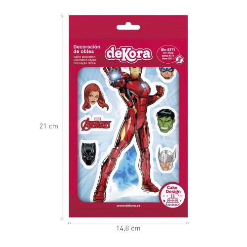 Dekora - Edible paper - silhouette - Avengers - Iron Man + friends