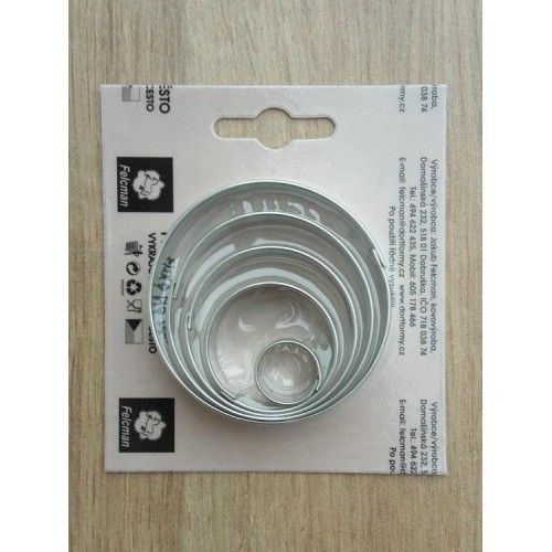 Set of cookie cutters - circles 5pcs