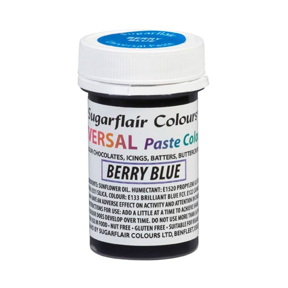 Sugarflair Universal gel color - Berry Blue - 22g