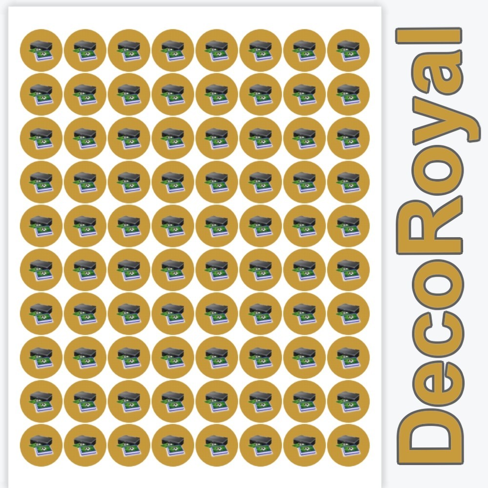 80x24mm DecoRoyal® paper A4 0,4-0,55mm