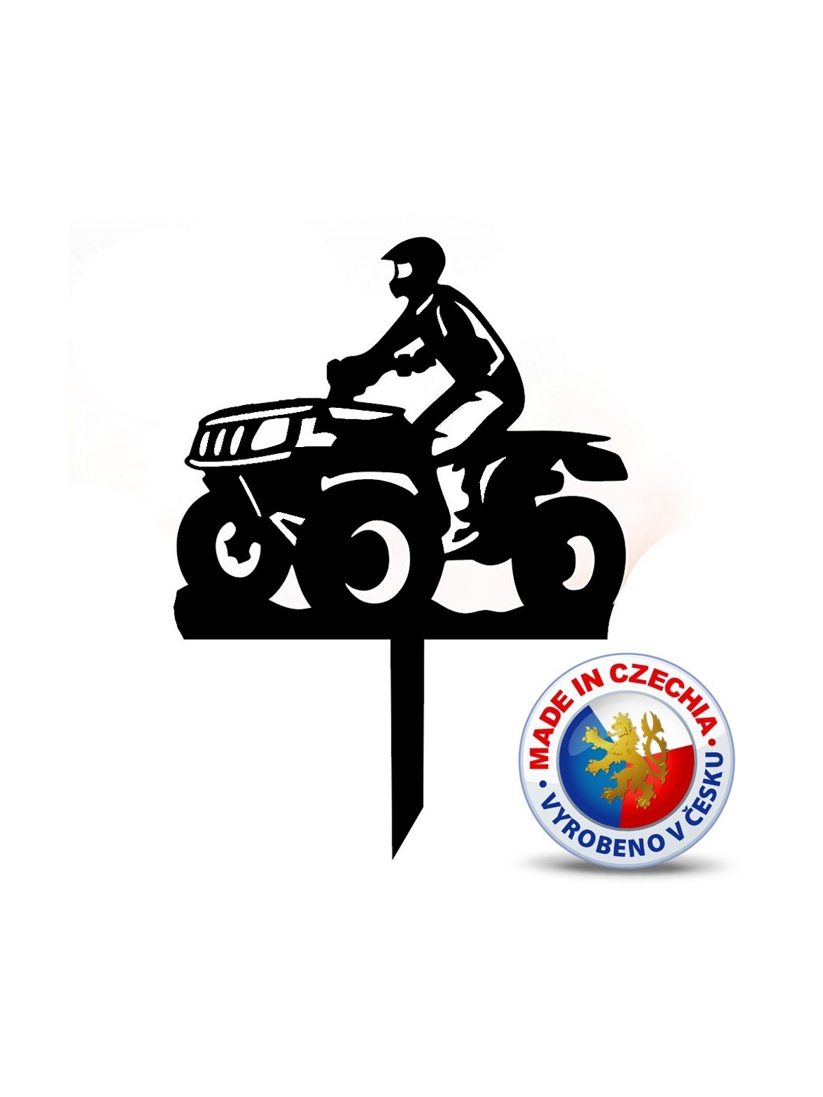Topping for a cake - Four-wheeler