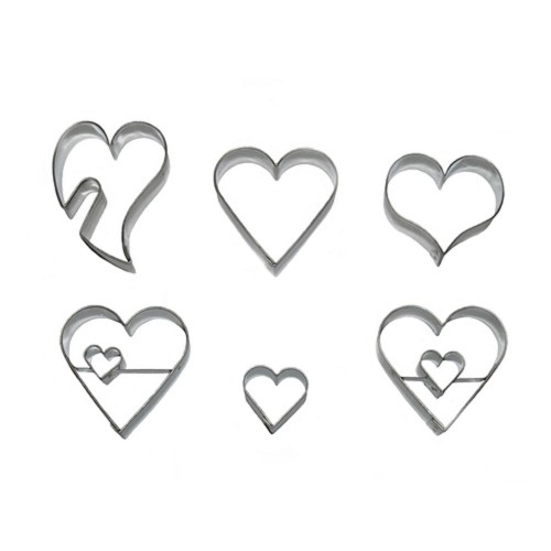 Set of cookie cutters - Valentine's Day set III. (6 pcs)