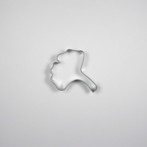 Stainless steel cookie cutter - ginkgo biloba leaf