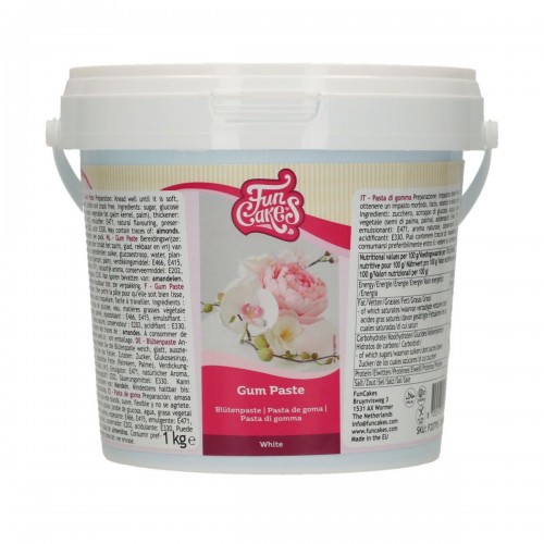 FunCakes Gum Paste - Blütenpaste Weiß -1kg