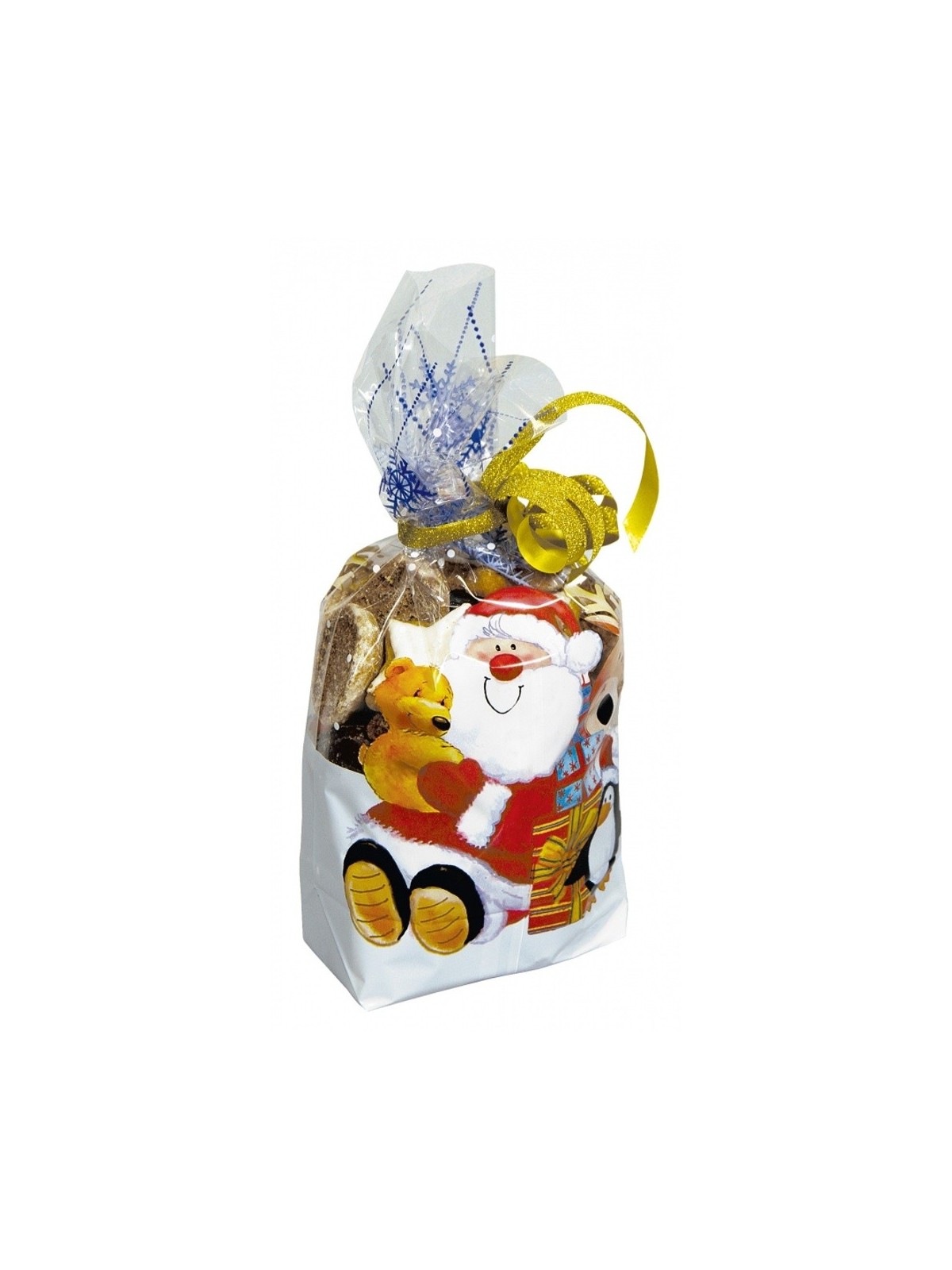 Cellophane bag medium - Christmas with animals - 15x24cm - 10 pcs