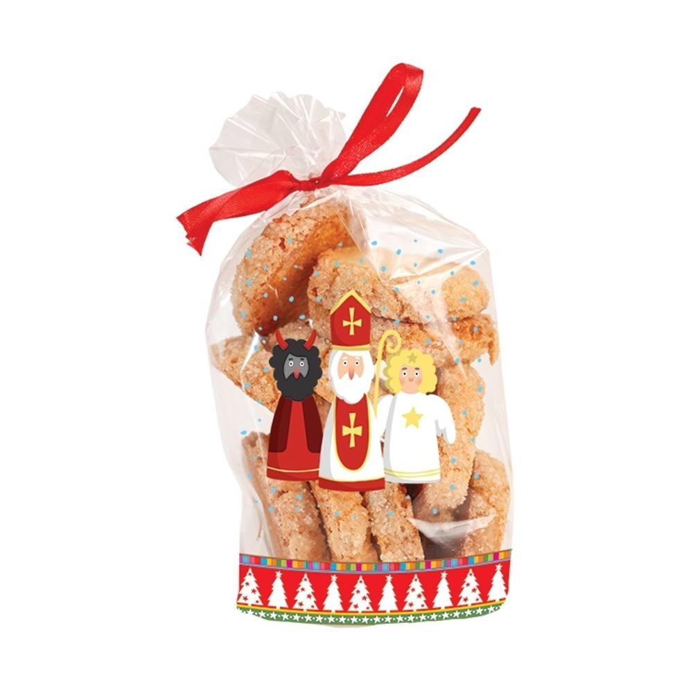 Zellophansack groß - Nikolaus + Teufel + Engel - 18x30cm - 10 Stück