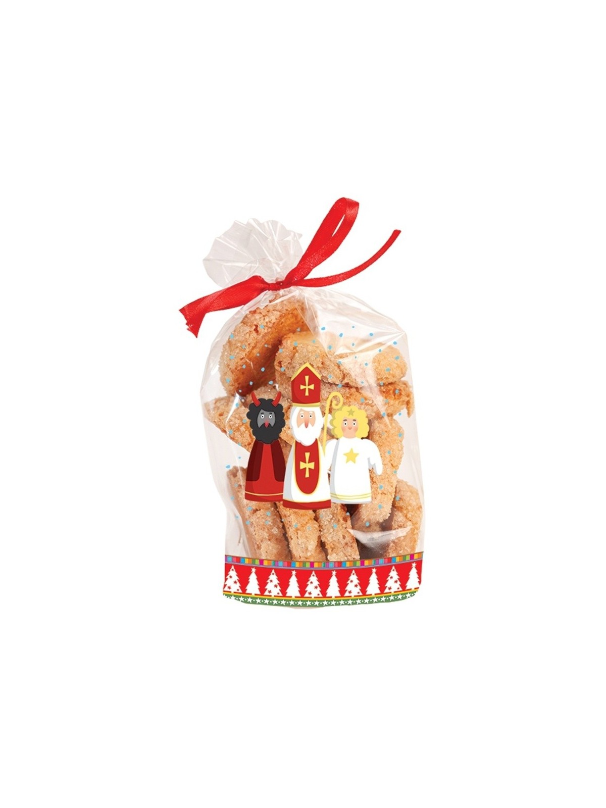 Zellophansack groß - Nikolaus + Teufel + Engel - 18x30cm - 10 Stück