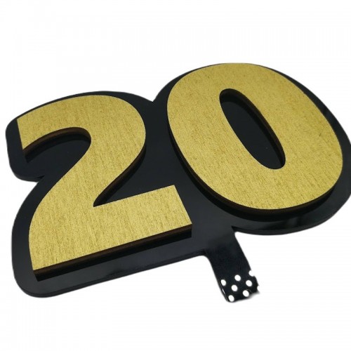 3D Torten Topper - Jubiläum 20