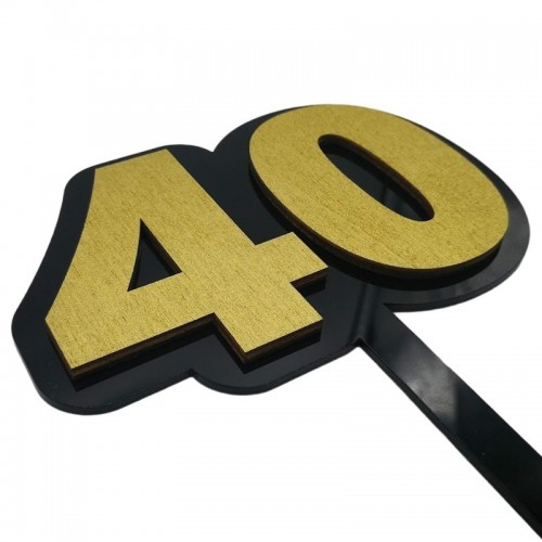 3D Cake topper - Jubilee 40