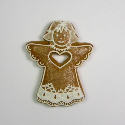 Stainless steel cutter - angel II. with heart