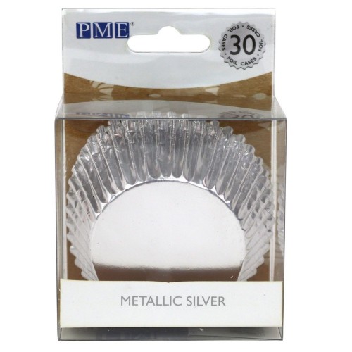 PME Silver Foil Cupcake Cases - 30pcs