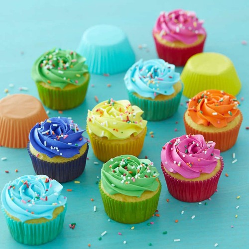 Wilton Baking cups - rainbow colors - 300 pcs