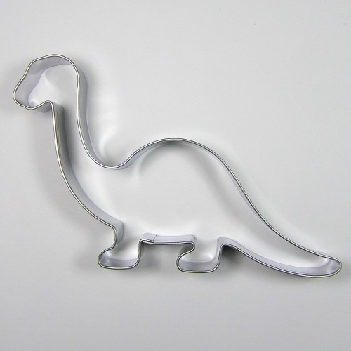 Stainless steel cookie cutter - Brontosaurus