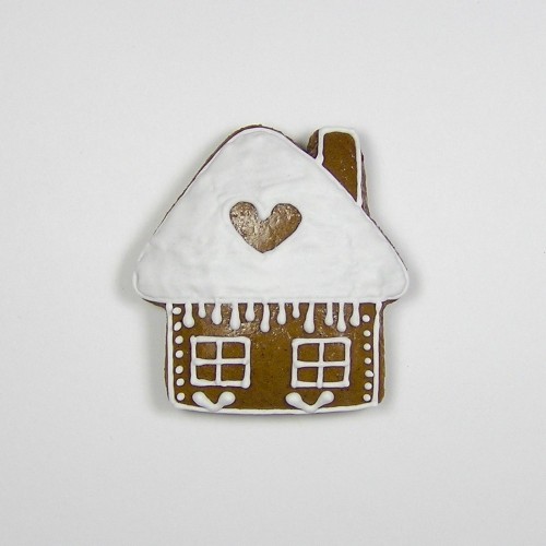 Stainless steel cutter - snowy cottage