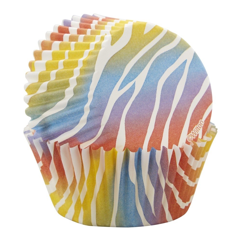 Wilton Baking Cups - Colorful Zebra - 75pcs