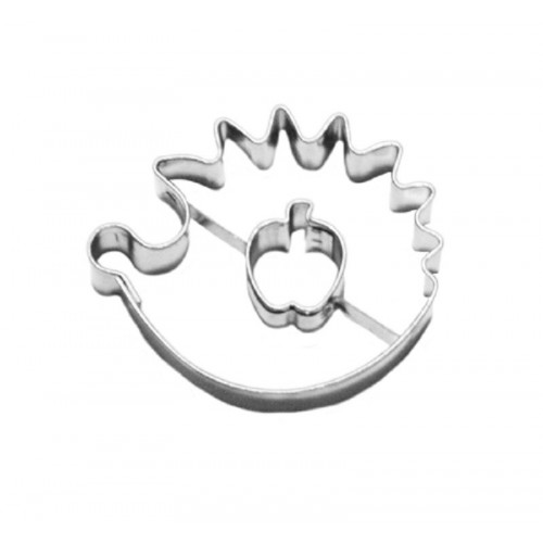 Stainless steel cookie cutter - Hedgehog/apple 4.5cm