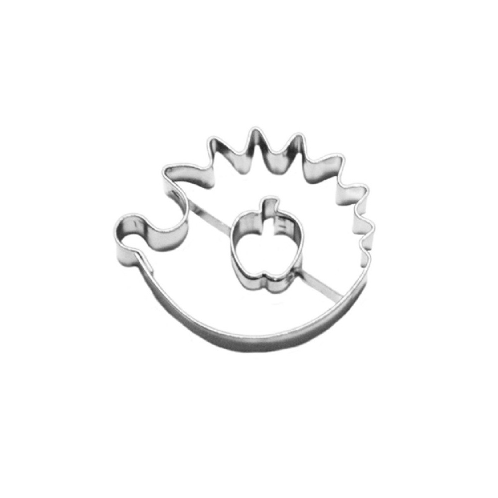 Stainless steel cookie cutter - Hedgehog/apple 4.5cm