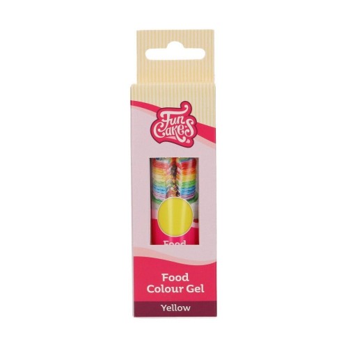 FunCakes edible funcolours gel - gelb - YELLOW - 30g