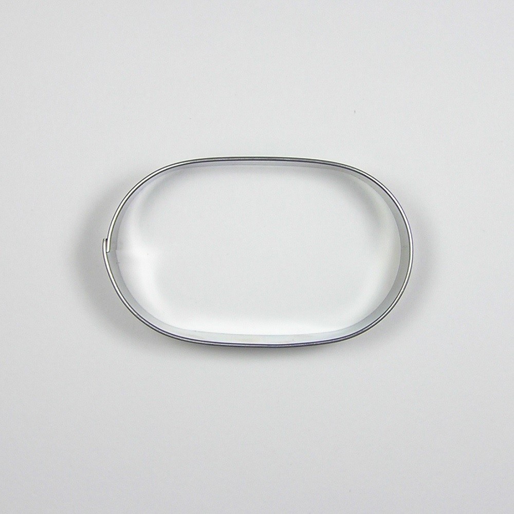 Edelstahl-Ausstecher - Mokka oval 6cm