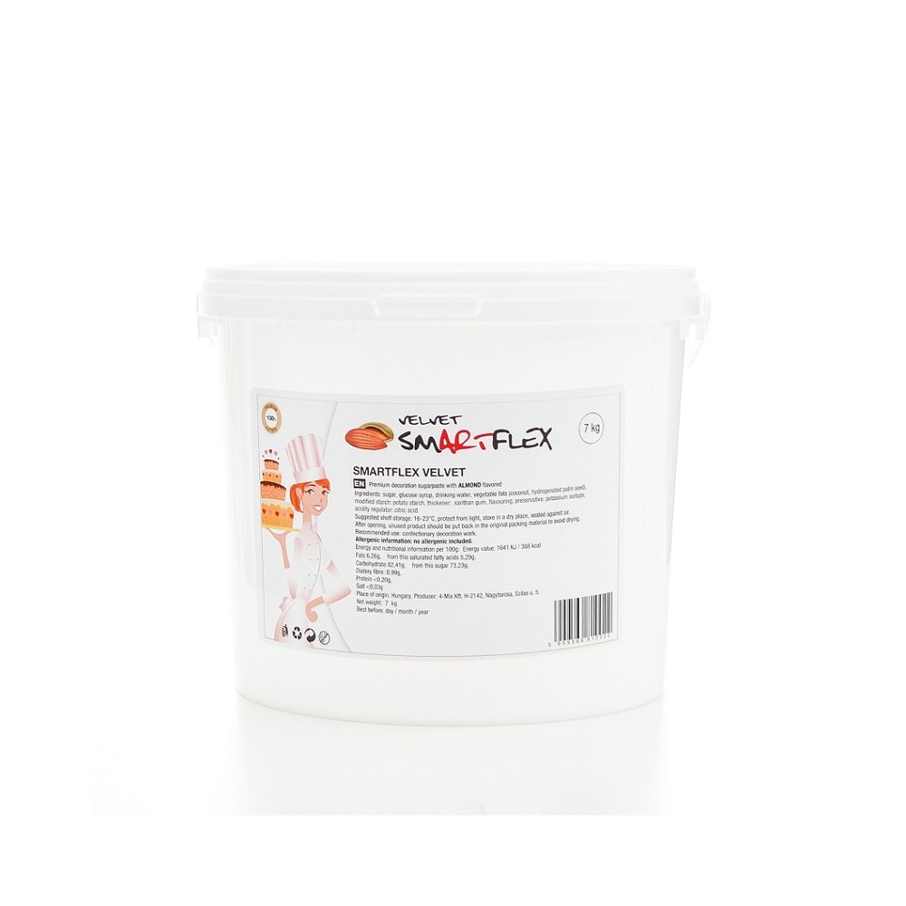 Smartflex velvet almonds 7kg - fondant