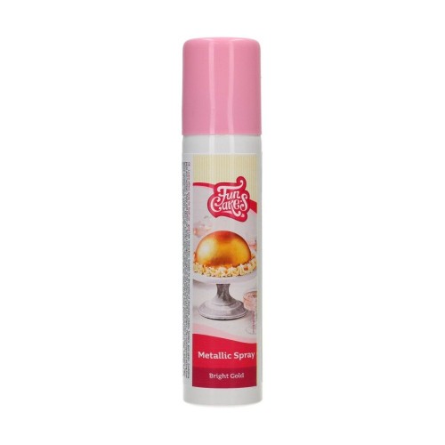 FunCakes metallic spray - bright gold - 100g