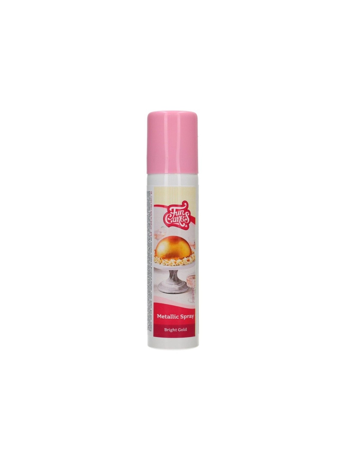 FunCakes metallic spray - bright gold - 100g