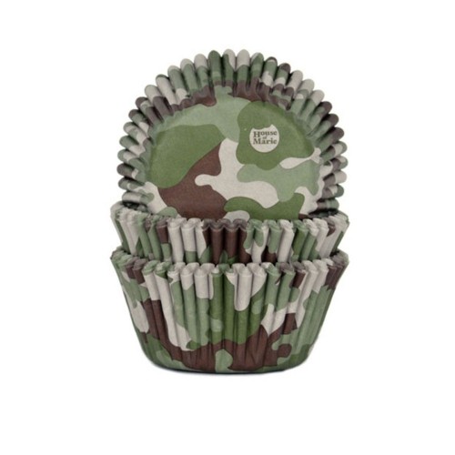 House of Marie mini Baking Cups - Camouflage  50pcs