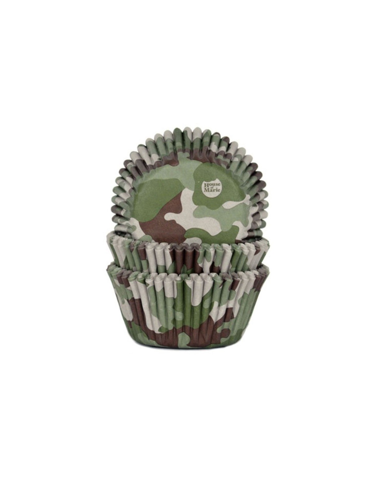 House of Marie Baking Cups - Camouflage  - pk/50