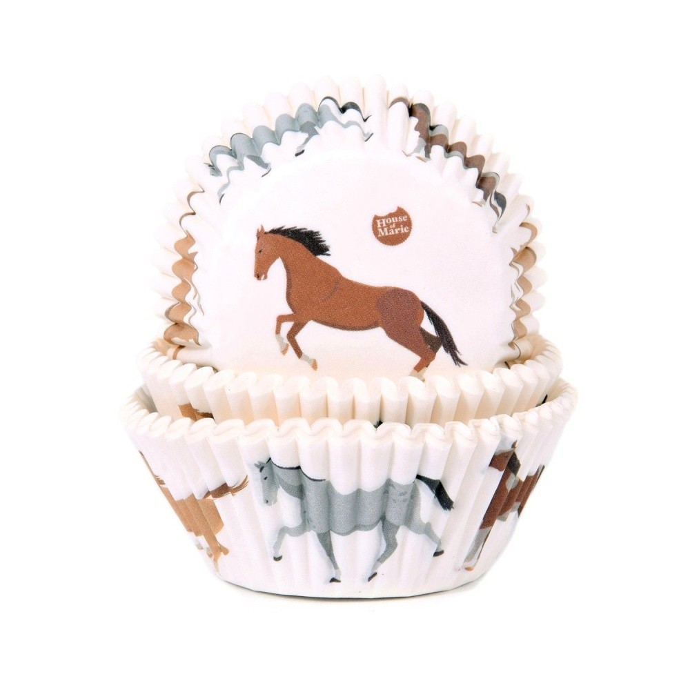 House of Marie mini Baking Cups - Horses 50pcs