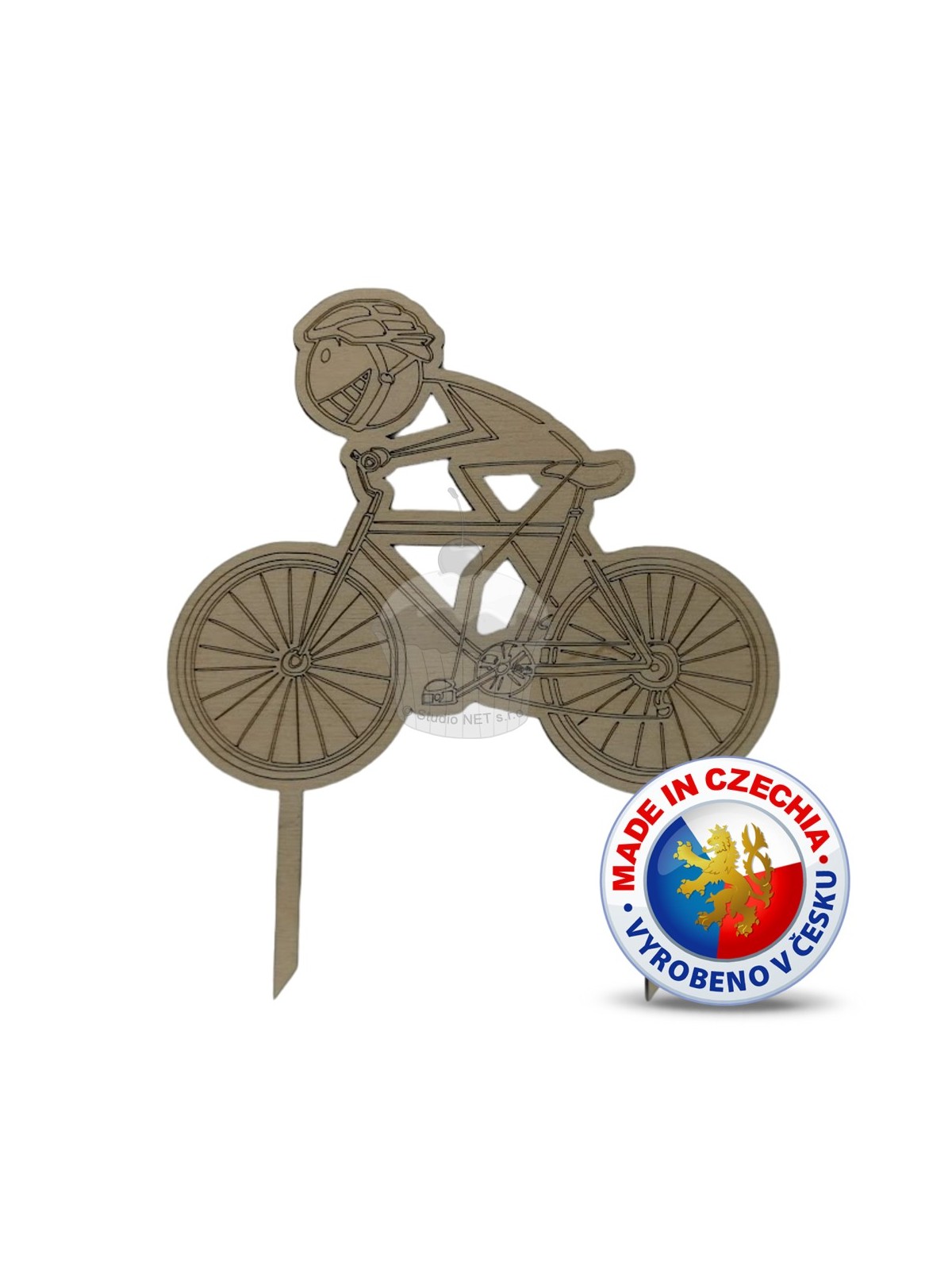 Wooden pick in the cake - Cyclist