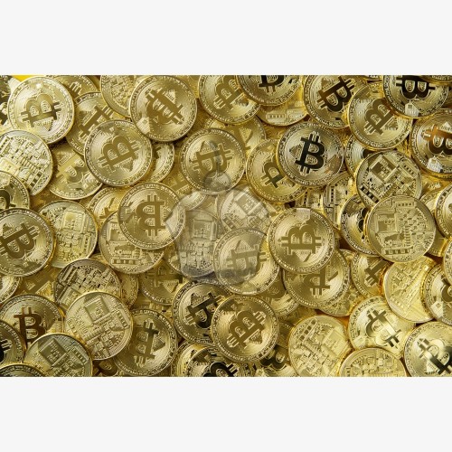 Edible paper "BitCoin - wallpaper" - A4