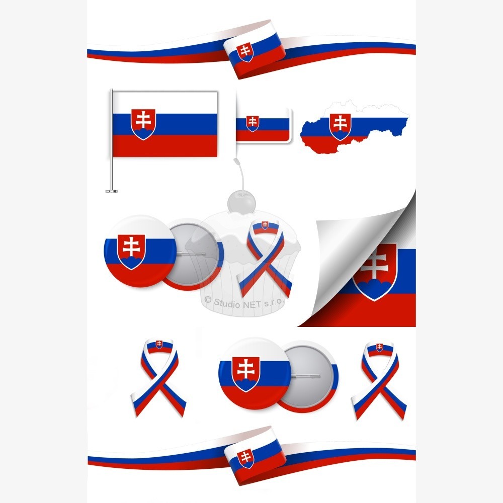 Edible paper "symbols of the Slovak Republic" - A4