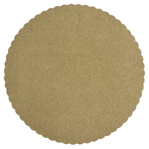 KRAFT paper cake mat 25cm - with fat barrier 10 pcs