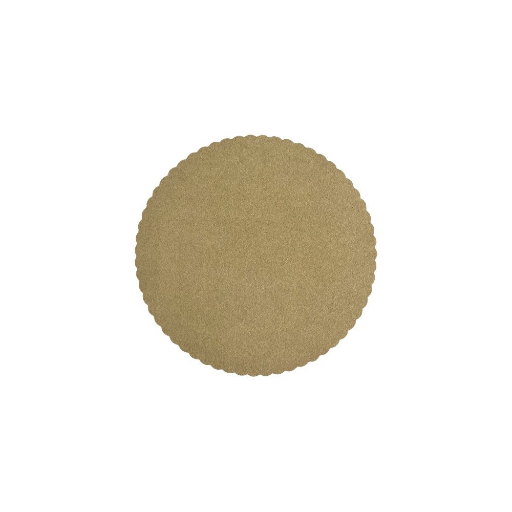 KRAFT paper cake mat 25cm - with fat barrier 10 pcs