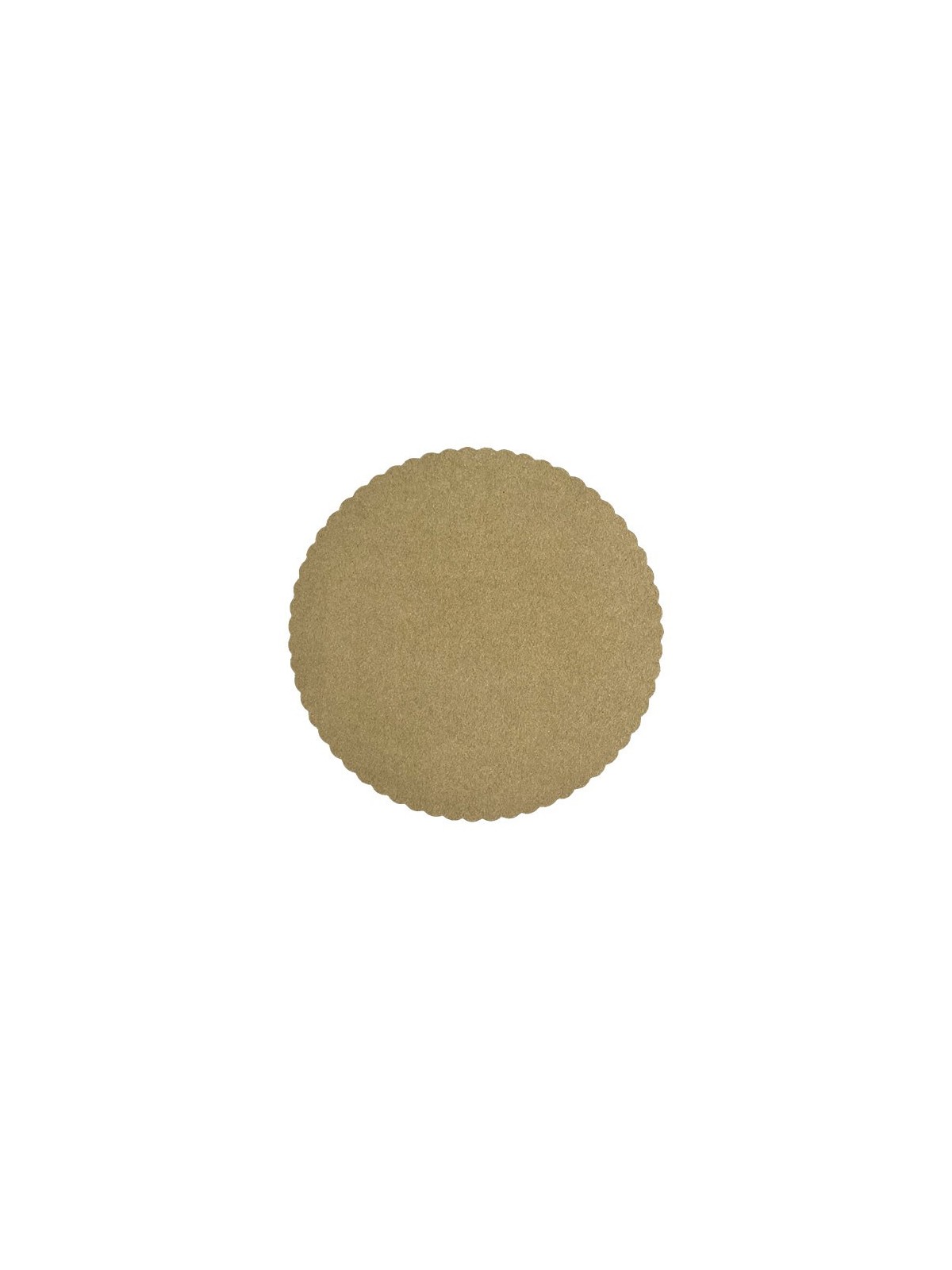 KRAFT paper cake mat 25cm - with fat barrier 10 pcs