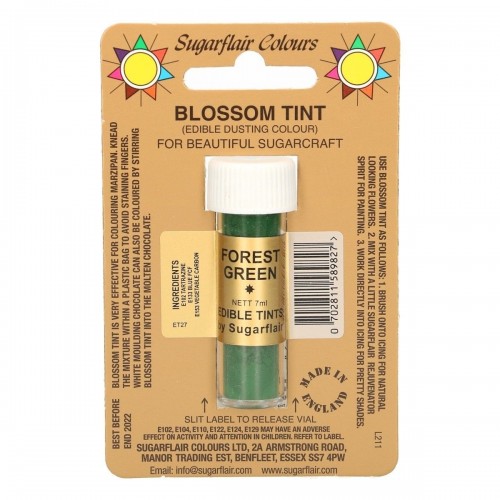 Sugarflair Dusting Colours - Waldgrün - FOREST GREEN - 7ml