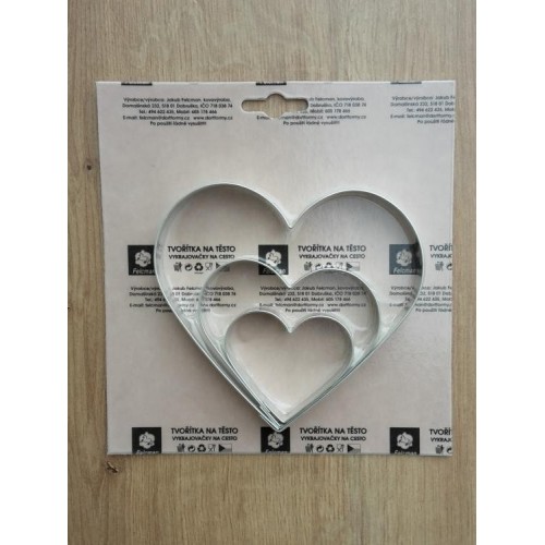 Cookie cutter - large hearts