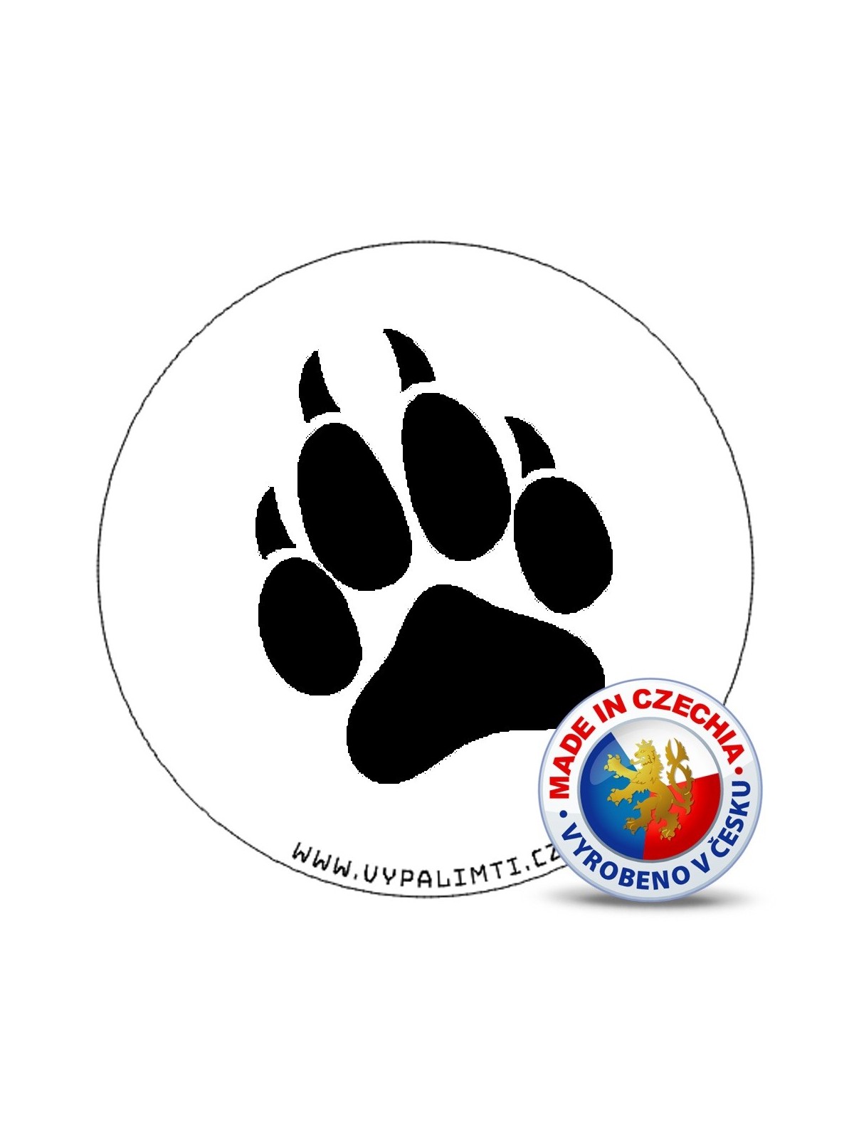 Stencil template - Bear paw