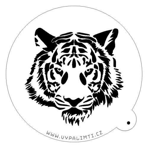 Stencil Vorlage - Tigergesicht