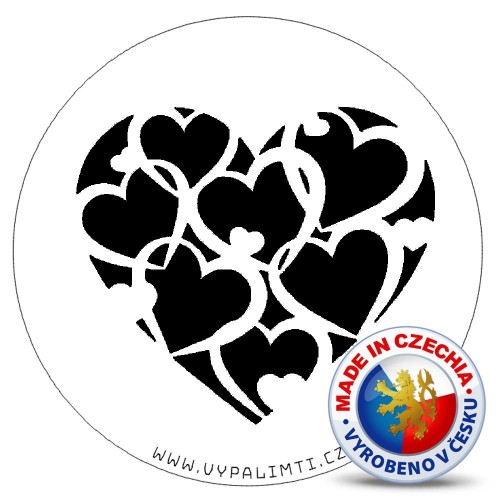 Stencil template - Heart