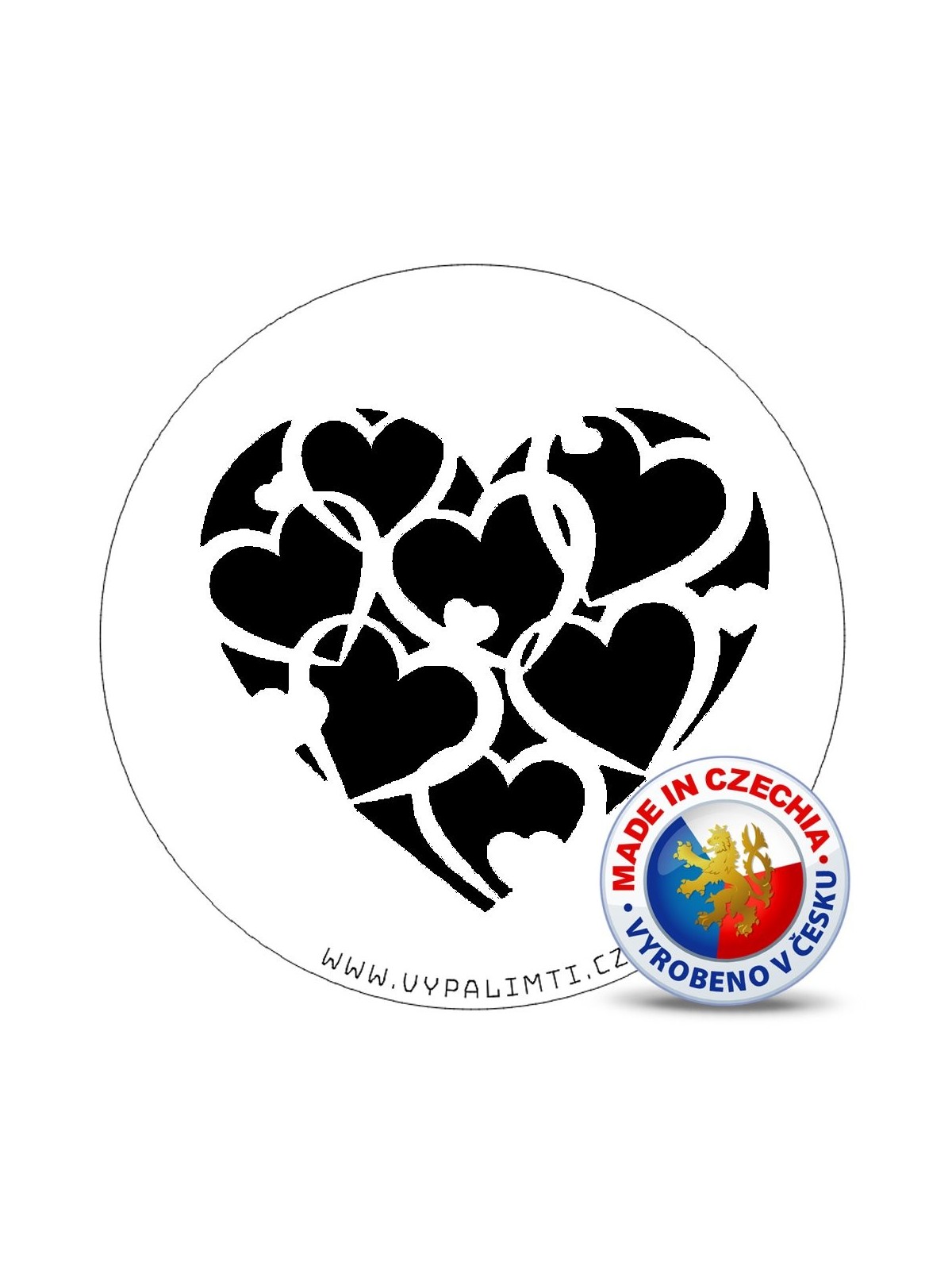 Stencil template - Heart