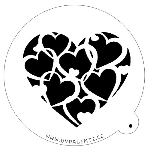 Stencil template - Heart